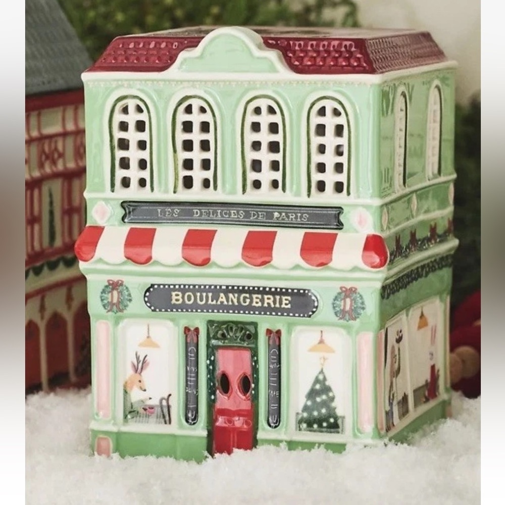 Anthropologie Ceramic Holiday House, Bakery, NWT